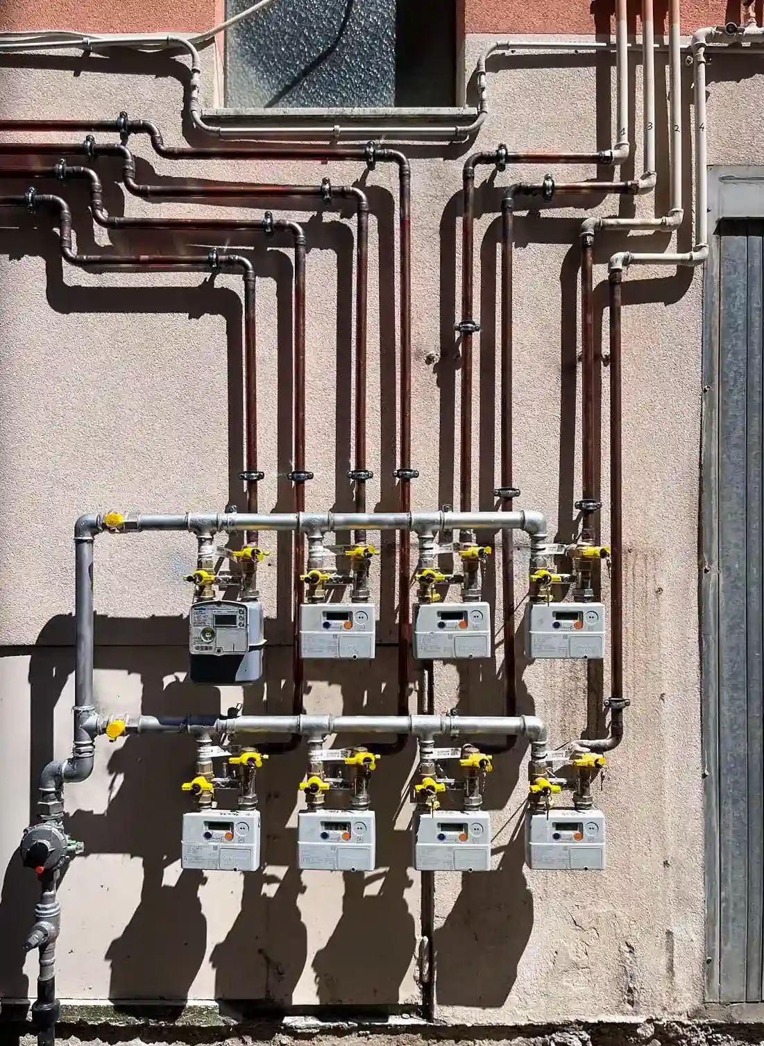 Allaccio rampa contatori gas